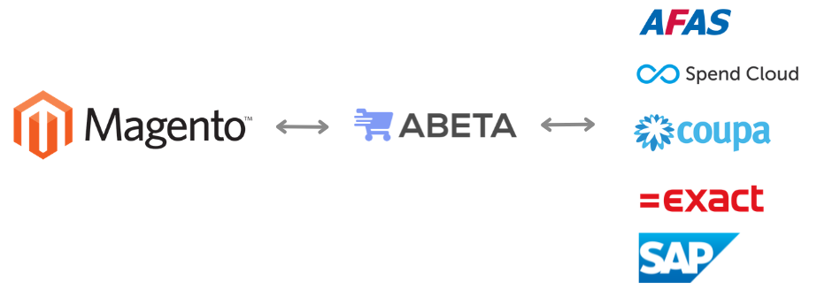 Abeta connects your Magento store with your customer's procurement system.