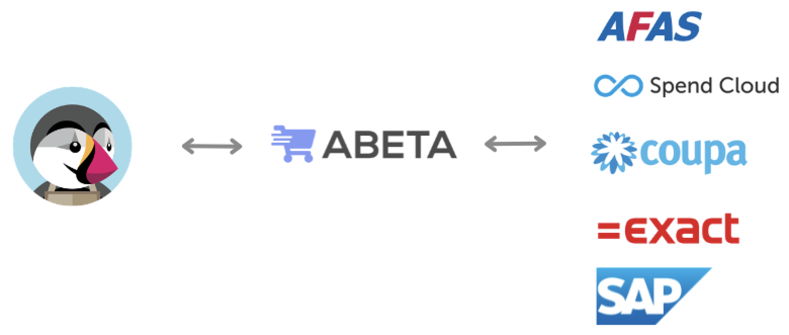 Abeta verbindt jouw Opencart webshop met het inkooppakket van je klant