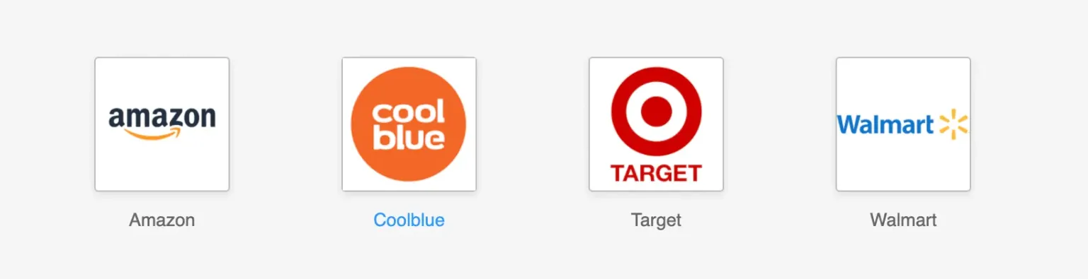 The dashboard within the e-procurement system where the buyer selects an OCI supplier.